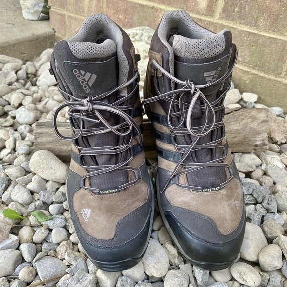 Adidas Men Gore Tex Mid Hiking Lace Up Boots 11.5 - Picture 2 of 11